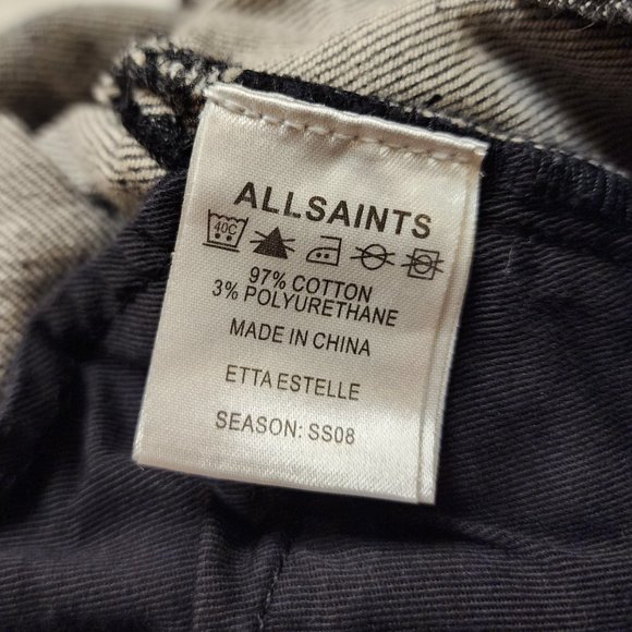 Allsaints | Distressed Etta Estelle Ankle Zip Skinny Jeans - Picture 8 of 9